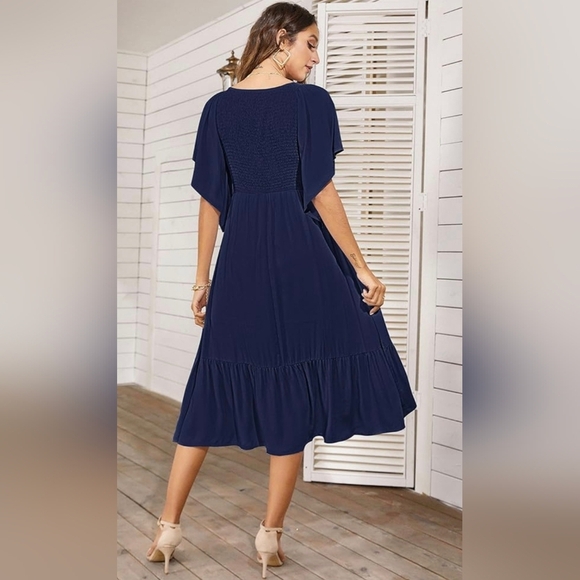 PYGFEMR Women's Summer Empire Waist Dress #808 - Picture 6 of 7